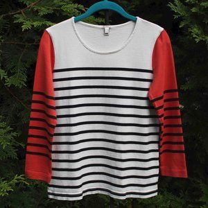 J. Crew Colorblock Stripe Top